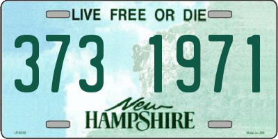 NH license plate 3731971