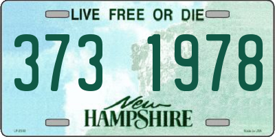 NH license plate 3731978