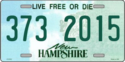 NH license plate 3732015