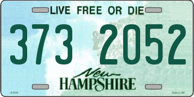 NH license plate 3732052