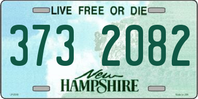 NH license plate 3732082