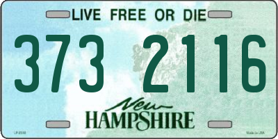 NH license plate 3732116