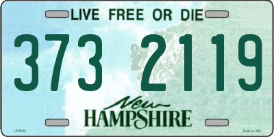 NH license plate 3732119