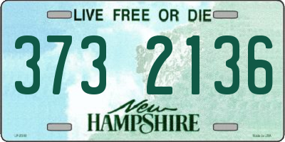 NH license plate 3732136