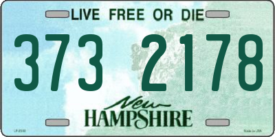 NH license plate 3732178