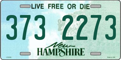 NH license plate 3732273