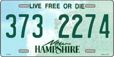 NH license plate 3732274