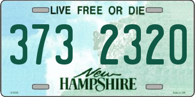NH license plate 3732320