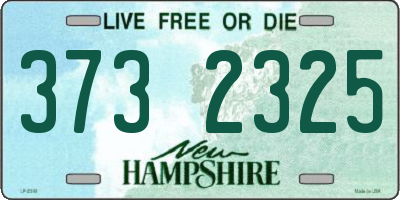 NH license plate 3732325