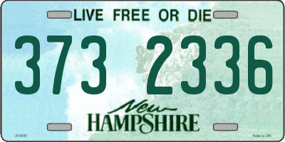 NH license plate 3732336