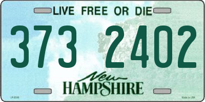 NH license plate 3732402