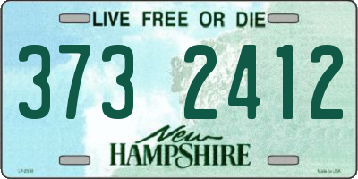 NH license plate 3732412