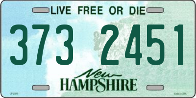 NH license plate 3732451