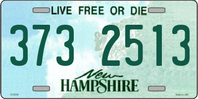 NH license plate 3732513