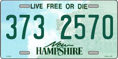 NH license plate 3732570
