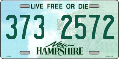 NH license plate 3732572
