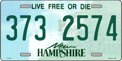 NH license plate 3732574