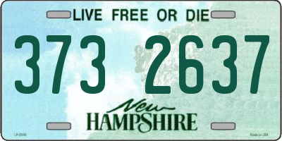 NH license plate 3732637