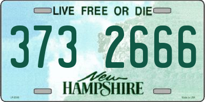 NH license plate 3732666