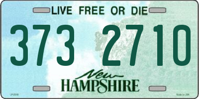 NH license plate 3732710
