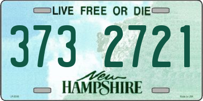 NH license plate 3732721