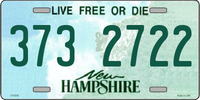 NH license plate 3732722