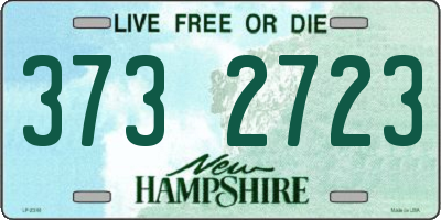 NH license plate 3732723