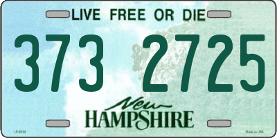 NH license plate 3732725
