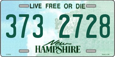 NH license plate 3732728