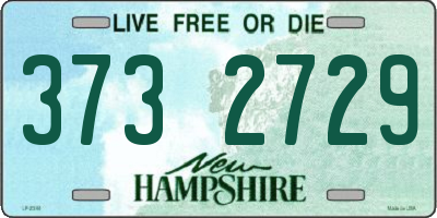 NH license plate 3732729