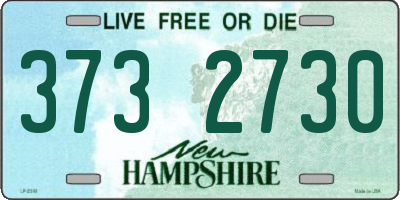 NH license plate 3732730
