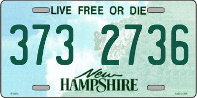 NH license plate 3732736