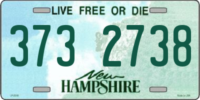 NH license plate 3732738