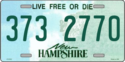 NH license plate 3732770