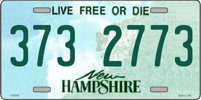 NH license plate 3732773