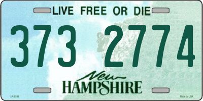 NH license plate 3732774