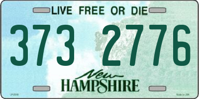 NH license plate 3732776