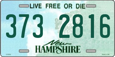 NH license plate 3732816