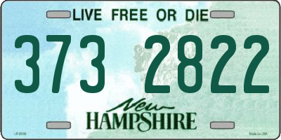 NH license plate 3732822