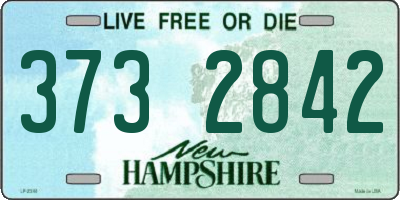 NH license plate 3732842