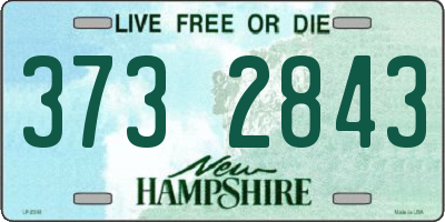 NH license plate 3732843