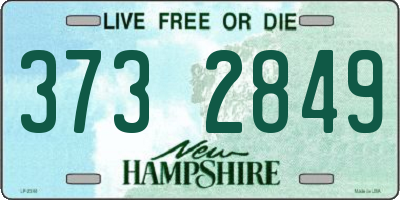 NH license plate 3732849