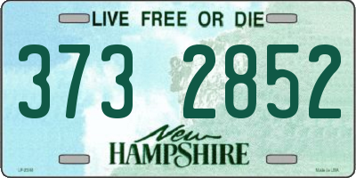 NH license plate 3732852