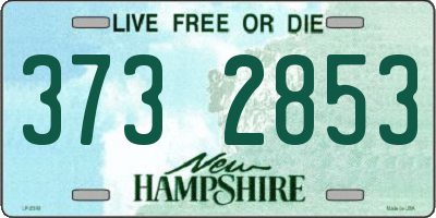 NH license plate 3732853
