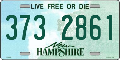 NH license plate 3732861