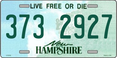 NH license plate 3732927