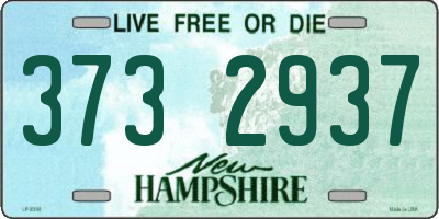 NH license plate 3732937