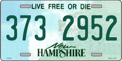 NH license plate 3732952