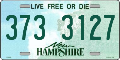 NH license plate 3733127