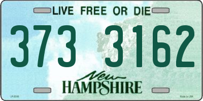 NH license plate 3733162